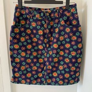 Vintage 90s Esprit Flower Print Skirt